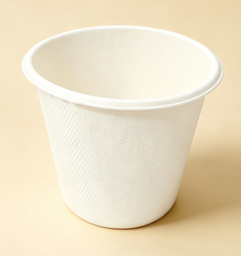 Compostable bamboo fiber cups